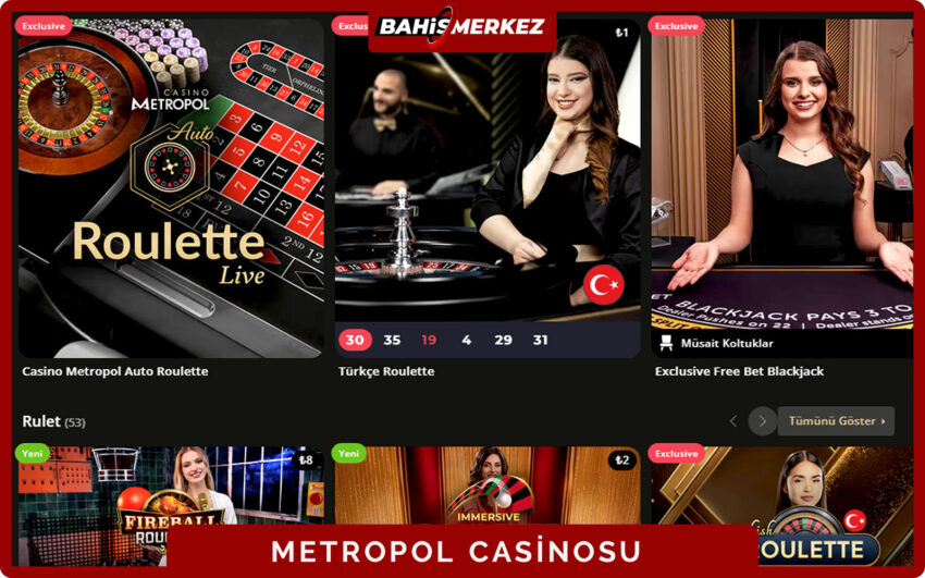 CasinoMetropol casino lobisinde en çok oynanan oyunlar ve favorilere ekle butonları ile ekran görüntüsü