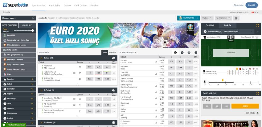 superbetin giriş ekranı
