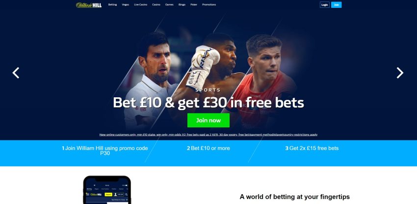 william hill giriş ekranı